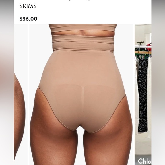 Skims Black Seamless Sculpt High Waist Briefs Size xxs/xs - Picture 6 of 6